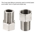 thumbnail image 5 of Uxcell 1/2BSPT Female to Male Thread 38mm Stainless Steel Hex Reducer Fitting, 5 of 5