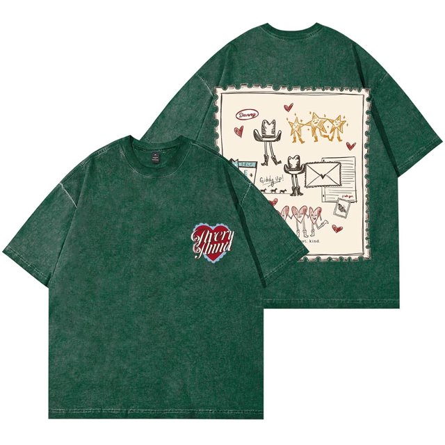Avery Anna Doodle Wash Camisetas Let Go Letters Tour 2025 Mujeres Hombres Camiseta de manga corta de algodón,2,S