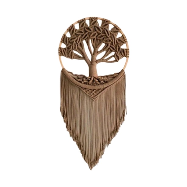 Tapiz bohemio de macramé con forma de para colgar en la pared, decoración de pared, fondo decorativo para el hogar, decoración de arte de pared