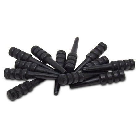 Wood Cribbage Pegs, Pack of 12 Black Pegs for New Set or Replacement Pieces by Woodpeckers