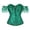 Army Green, variant on Womens Off the Shoulder Corset Bustier Lace Trim Puff Sleeve Shapewear Vintage Elegant Style Bust Lifting Bodice