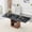 Black, variant on Extendable Dining Table, Rectangle Kitchen Table with Storage Shelf, 59"-71" Dining Room Table for 4-8 People