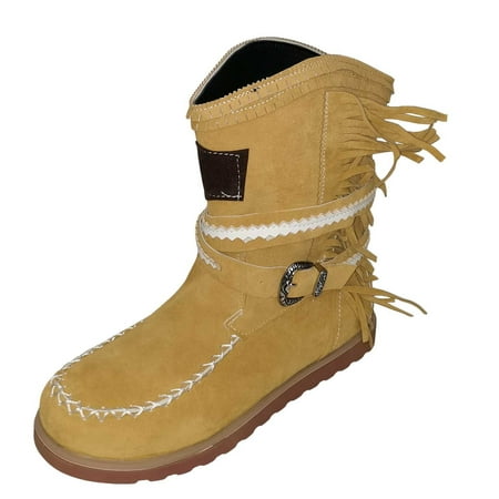 

Ediodpoh Fashion for Women Boots Shoes Platform Womens Cowboy Boots Boots for Women Women s Boots Womens Winter Boots Yellow 7.5