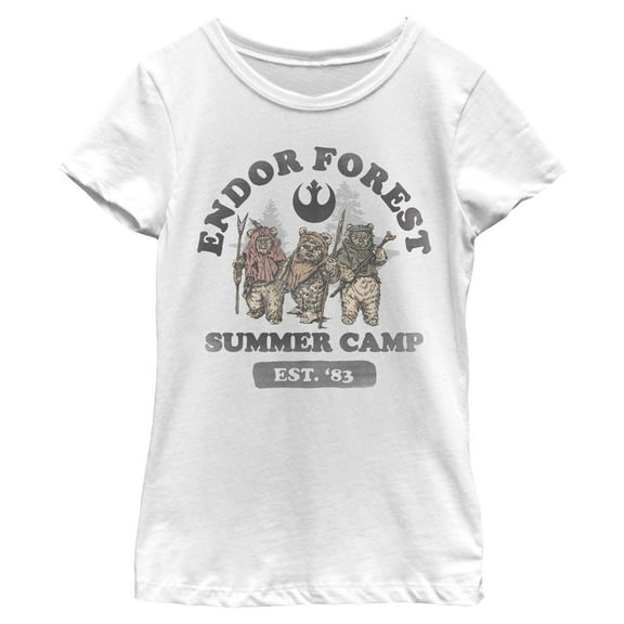 Girls Star Wars Forest of Endor Summer Camp '83 T Shirt