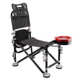 thumbnail image 3 of Fogcroll Fishing Chair Folding Fishing Deck Chair Portable Camping Chair Beach Chair with Backrest Rod Holder,Adjustment 13 Gear Rise Fall 21cm Support over 300 Lbs Fisherman Gift, 3 of 13