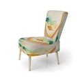 thumbnail image 3 of Designart "Multi-Color Abstract Waves IV" Upholstered Modern & Contemporary Accent Chair and Modern & Contemporary Arm Chair - Multiple Color & Pattern, 3 of 7