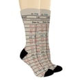 thumbnail image 2 of ThisWear Nerdy Gifts Library Card Book Themed Socks Reading Accessories Book Lover Gifts 1-Pair Novelty Crew Socks, 2 of 5