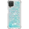 thumbnail image 2 of Compatible with Samsung Galaxy A12 Case Glitter Liquid Cute Clear Phone Case Floating Quicksand Shockproof Protective Bumper Silicone Soft TPU Case for Samsung Galaxy A12 5G Star Blue YB, 2 of 6