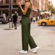 thumbnail image 5 of Pantalones Casuales para Mujeres de Verano sin Mangas Pantalones Largos Sudadera con Cuello en V Y Bolsillo, Sudaderas Casuales para Mujeres de Verano para Diario Y Fiesta, 5 of 7