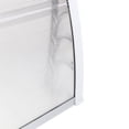 thumbnail image 3 of Window Door Awning Canopy 40" x 30" Polycarbonate Cover Outdoor Window Awning Exterior Front Door Overhang Patio Awning for Sun Shutter, UV, Rain, Snow Protection, Hollow Sheet Silver Gray, 3 of 15