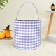 thumbnail image 4 of Seyotauo Halloween Basket Gingham Trick or Treat Bags Reusable Candy Bucket Gift Bag for Party Favor Supplies, 4 of 6