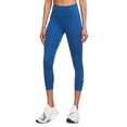 thumbnail image 3 of Nike Womens One Plus Size Cropped Leggings Size 1X Color Blue/White, 3 of 3