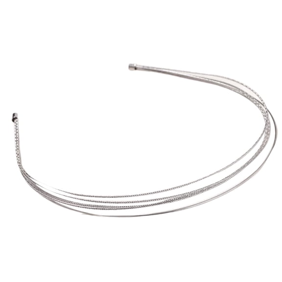 Multilayer Metal Hair Hoop Comfortable Secure Fit Workout Headband Stylish Women Accessory