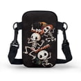 thumbnail image 2 of HELLHERO Happy Skeletons Sling Bag for Adult with Zipper Closed Crossbody Small Crossbody Bags Polyester with Adjustable Strap, 2 of 7