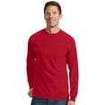 thumbnail image 1 of Port & Company Men's Big And Tall Long Sleeve Pocket T-Shirt, 1 of 1