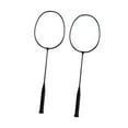 thumbnail image 4 of jinwen Badminton Rackets Badminton Equipment 2 Pieces Double Racquets Shuttlecock Black, 4 of 9