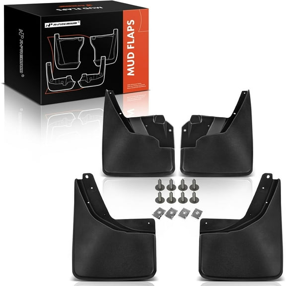 A-Premium Splash Guards Mud Flaps Mudguards Compatible with Hummer H3 2006 2007 2008 2009 2010 Front and Rear 4-PC Set