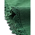 thumbnail image 6 of INSPIRE CHIC Women's Sleeveless Dresses V-Neck Lace Trim Drawstring Waist A-Line Dress M Green, 6 of 7