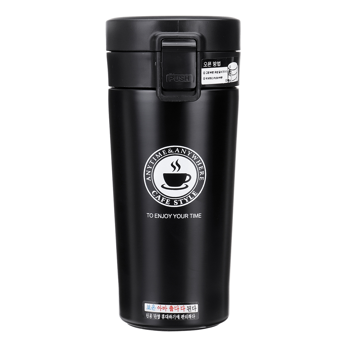 Black 280ml Stainless Steel Cute Penguin Cup Bottle Flask vaccum Flask