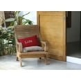 thumbnail image 3 of Simply Daisy, 14" x 20" Life + Ball Red Decorative Word Outdoor Pillow, 3 of 3