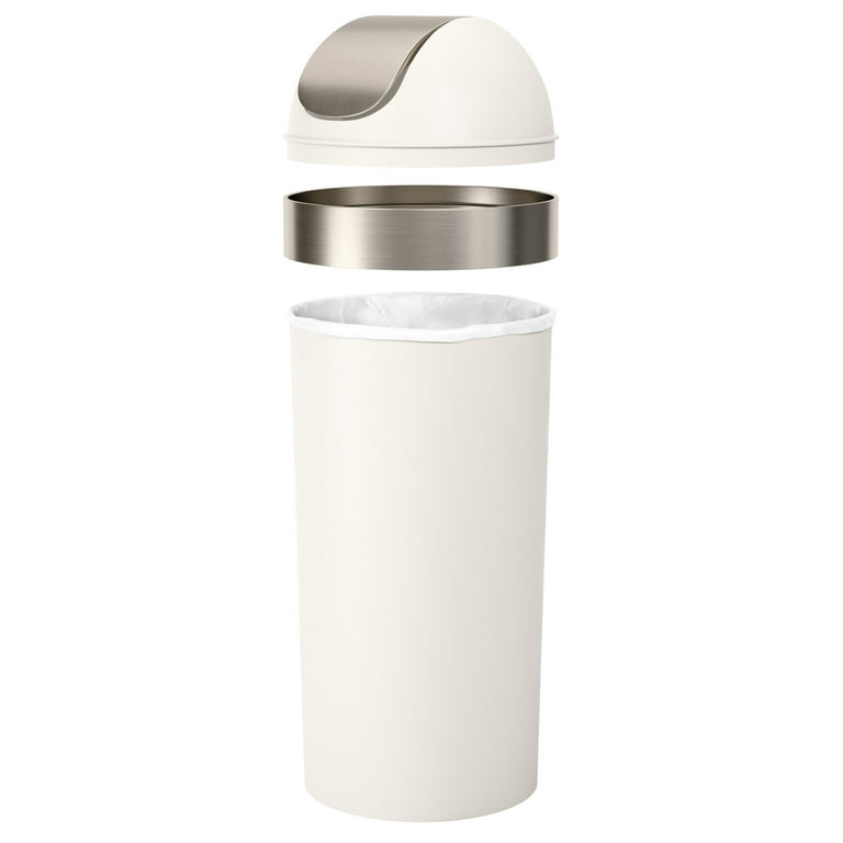 Umbra 62L Venti Swing-Top Kitchen Plastic Sand Trash Can, Sand