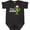 Black Leopard, variant on Feliz Navidad Christmas Cactus in Santa Hat Boys or Girls Baby Bodysuit