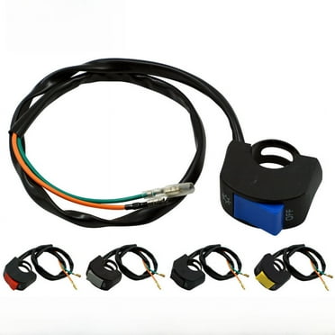 Motorcycle LED Headlights: Modified Off-Road Vehicle Double Flash Switch for 22mm Handlebars