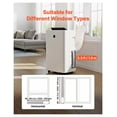 thumbnail image 3 of Portable Air Conditioner & Heater Combo 14000 BTU, 5-in-1 Cooling Unit, LED Touch Panel, 24h Timer, Fan & Sleep Mode for Indoor Rooms, 3 of 9