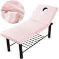 thumbnail image 3 of Massage Bed Sheet, Massage Spa Couch Forepart Hole Polyester Elastic All-round Wrap Soft Comfortable Massage Elastic Edge Solid Couch Elastic Edge Sol, 3 of 5