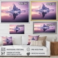 thumbnail image 4 of Designart "violet Iceberg Icebound Serenity I" Landscapes Floater Framed Canvas Print, 4 of 7