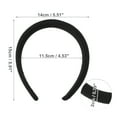 thumbnail image 3 of Unique Bargains 1 Pc Classic Elegant Knitted Twill Headband for Women for Girls 5.91"x5.51" Black, 3 of 4