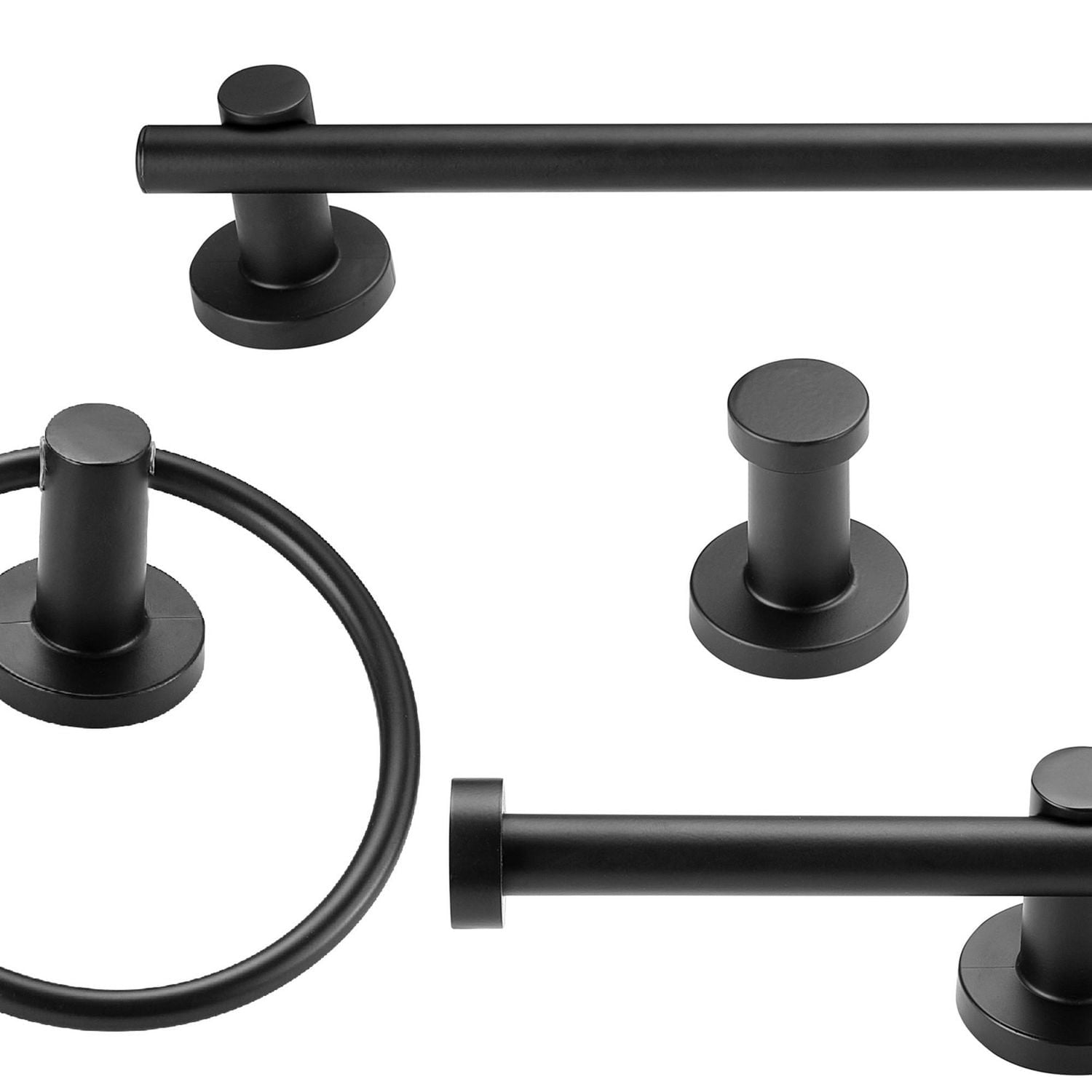 Napoli 4-Piece Matte Brass Bathroom Hardware Accessory Kit