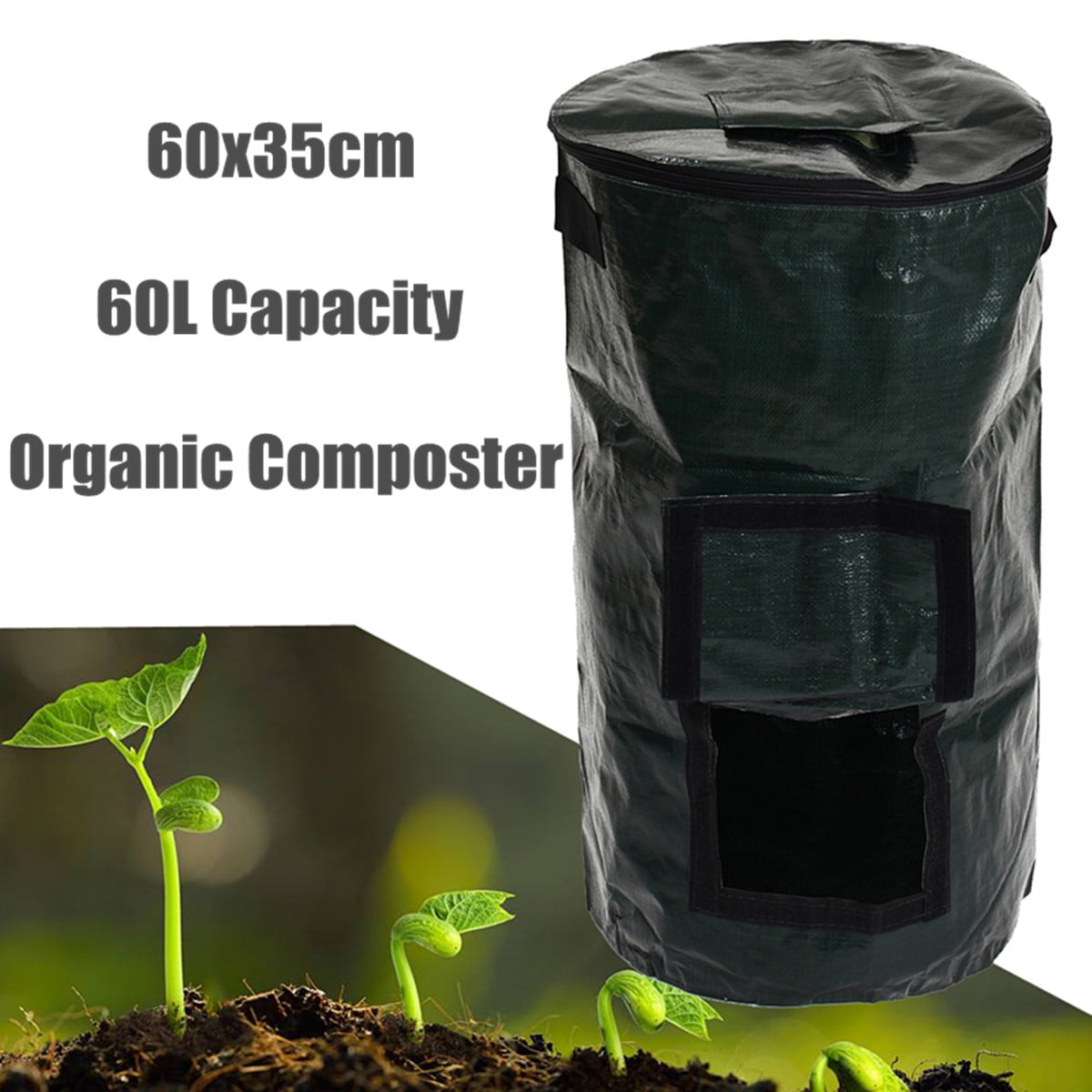 14''x24''60L Compost Bin Compostable Bag Garden Kitchen Organic Waste