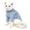 Blue, variant on High-Neck Breathable Two-Legged Pet Sweater for Cats and Dogs Comfortable Warm Clothing