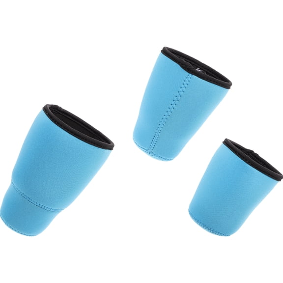 3-Pack Reusable Insulated Cup Holders with Neoprene Sleeves, Cup Lid Covers for Hot and Cold Drinks