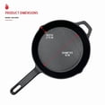 thumbnail image 2 of Nexgrill 10" Pre-Seasoned Cast Iron Skillet, Heavy-Duty Round Frying Pan for Grilling, Searing, and Outdoor Cooking, Grill Pan Excellent Heat Retention, BBQ & Camping Cookware – 630-0009, 2 of 7