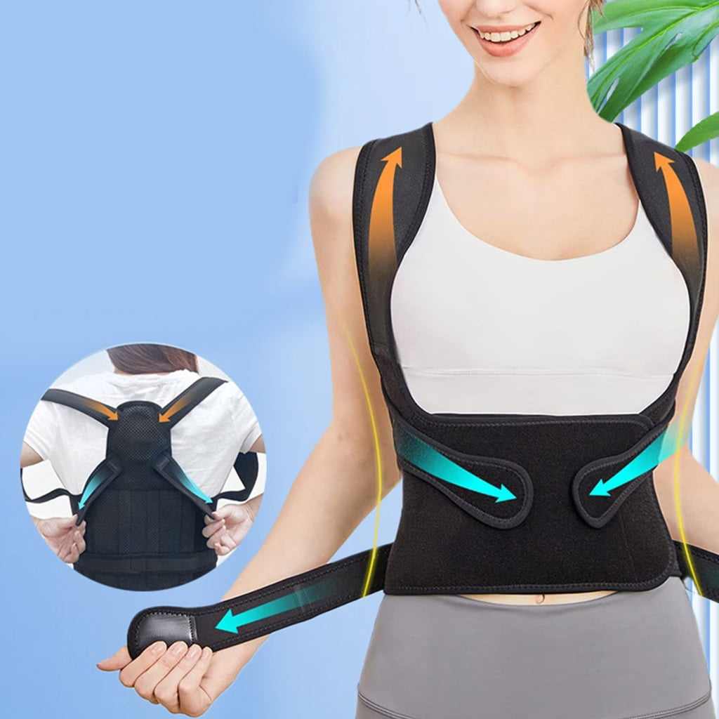 KCAHPAN Practical Back Brace for Posture Improvement and Alleviation Adjustable