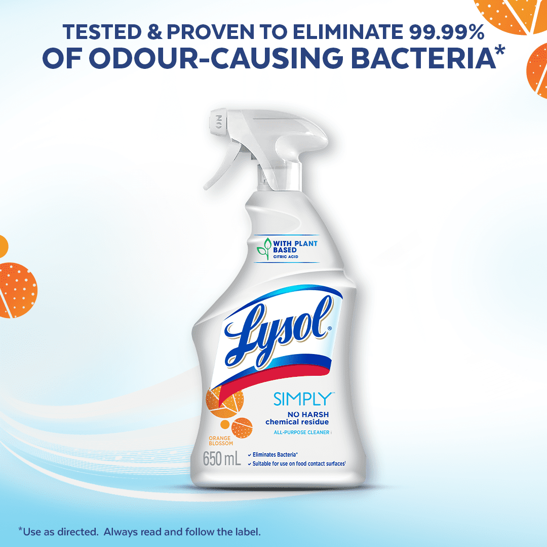Nettoyant tout usage Lysol Simply ™, fleur d'oranger 650 ml