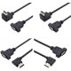 thumbnail image 1 of Cable HDMI de 90 grados, cable HDMI 1.4 macho a HDMI macho chapado en oro, compatible con 1080P HD 3D decodificador de computadora proyector TV PS3/4 (30 cm, arriba+abajo+izquierda+derecha), 1 of 4