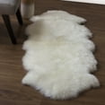 thumbnail image 4 of Genuine Sheepskin Rug Extra Soft Natural Pelt Natural , Double Pelt 2' x 6', 4 of 6
