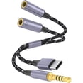 thumbnail image 1 of wonima11 Headphone Splitter 3.5mm, Audio Splitter 2 Female to 1 Male, Dual Headphone Adapter Compatible with PS4, PS5, Xbox, Nintendo Switch, PC Gaming Headsets, Phone, Tablet, Laptop and More-Red, 1 of 1
