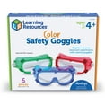 Learning Resources Colored Safety Goggles Set of 6 Goggles for Kids