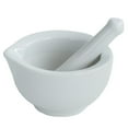 thumbnail image 1 of Porcelain Mortar And Pestle, Ceramic Herb Grinder Pill Crusher Set-- Dishwasher Safe, 1 of 5