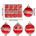 thumbnail image 2 of Juego de Adornos Navideños de Terciopelo y Cristal de 6 Cm | 12 Piezas de Lujosas Decoraciones Navideñas para El Árbol de Navidad - Zar251020001B, 2 of 5