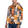 thumbnail image 3 of Lsque Cute Cat Paw Pattern Casual Men's Hoodie,Hooded Sweatshirt with Kangaroo Pocket,Pullover Hoodie-XX-Large, 3 of 7