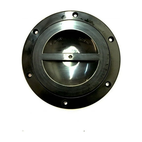 4" Round Access Hatch Cover for RV Marine Boat Camper - BLACK - Valterra