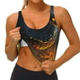 thumbnail image 4 of Lsque Glowing Snake Dark Forest Printed Women'S Sports Bra, Compression, Moisture Wicking, High-Impact Sports Bra For Women,Supportive sports bra-XX-Large, 4 of 9
