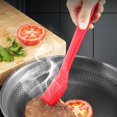 thumbnail image 3 of TidBay Food Clip High Temperature Resistant Non-Stick Pan Adjustable Opening Long Handle Comfortable Grip Food Tong Kitchen Utensil, 3 of 8