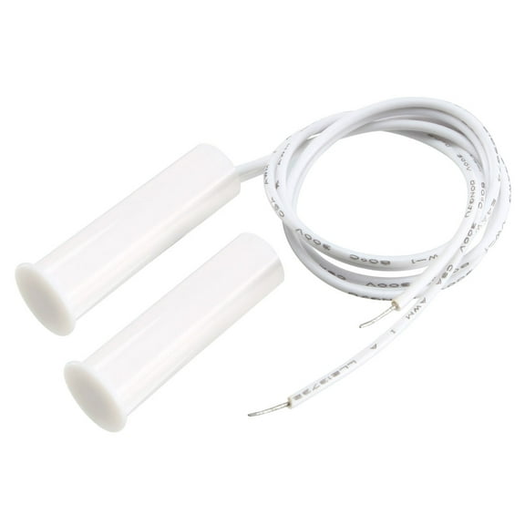 RC-35 NC Recessed Wired Gate Contact Sensor Alarm Magnetic Reed Switch White