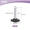thumbnail image 2 of Uxcell 5Pack Tee Wing Knobs Thumb Screws, M8 x 45mm Clamping Screw Knob 36mm Dia., Black, 2 of 6